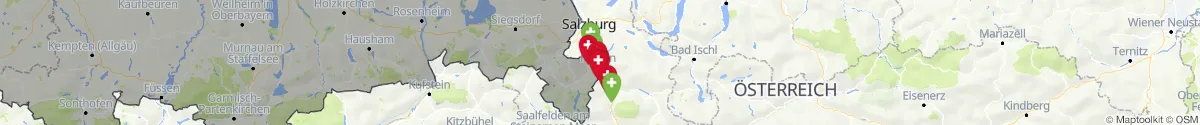 Map view for Pharmacies emergency services nearby Hallein (Hallein, Salzburg)